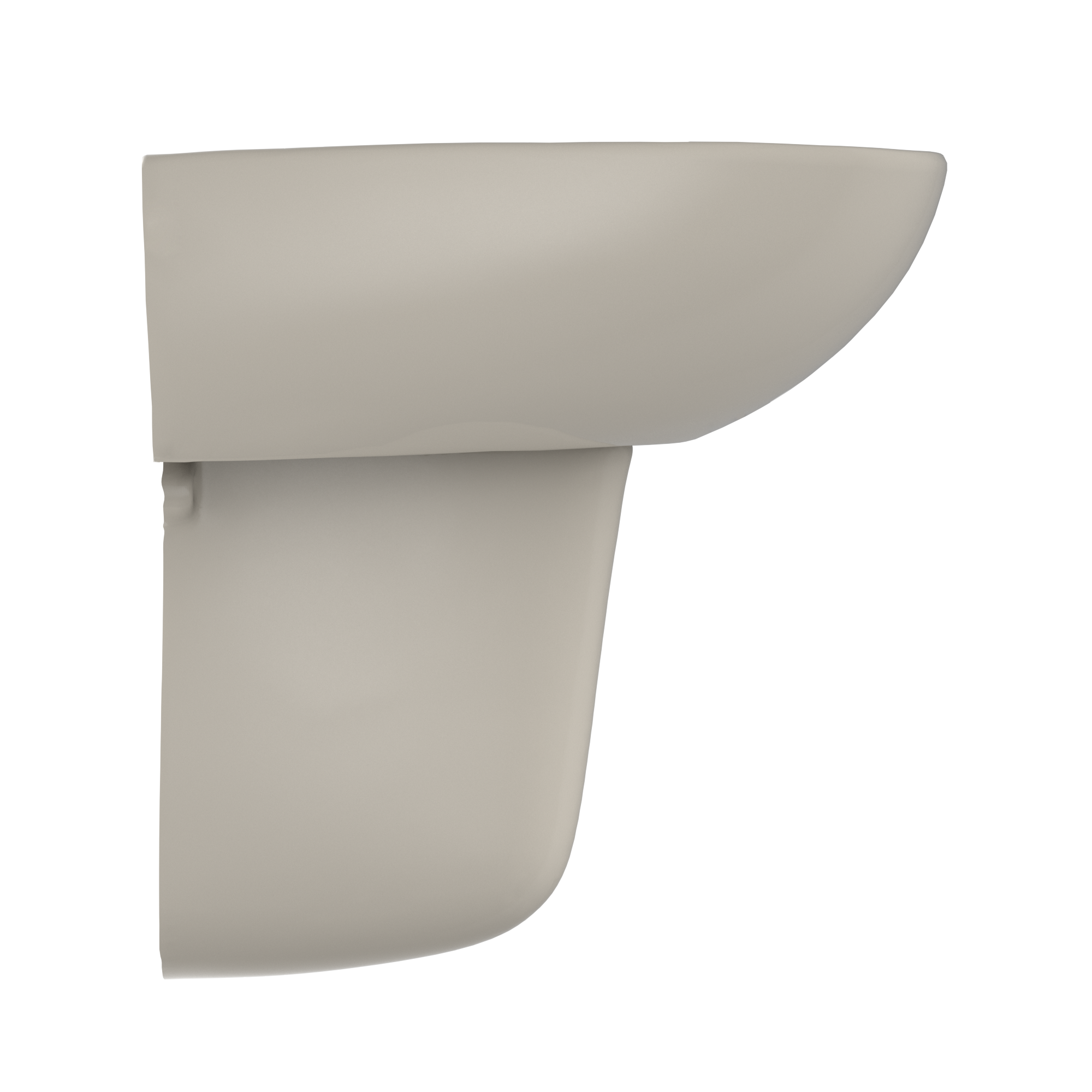TOTO LHT241.8G#03 Supreme Oval Wall-Mount Bathroom Sink With Cefiontect And Shroud For 8 Inch Center Faucets - Bone