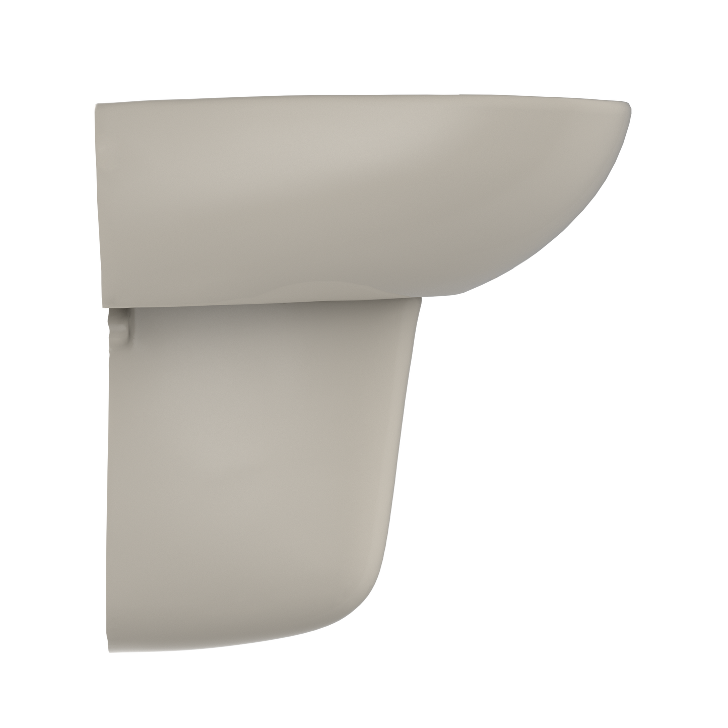 TOTO LHT241.4G#03 Supreme Oval Wall-Mount Bathroom Sink With Cefiontect And Shroud For 4 Inch Center Faucets - Bone