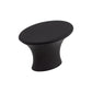 TOP KNOBS TK780BLK Edgewater 1 5/16" Length Oval Knob - Flat Black