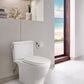 TOTO MS442124CEFG#11 Nexus Two-Piece Elongated 1.28 GPF Universal Height Toilet with CEFIONTECT and SS124 SoftClose Seat , Colonial White