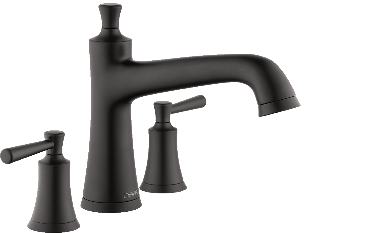 HANSGROHE 04776670 Joleena 3-Hole Roman Tub Set Trim - Matte Black
