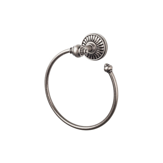 TOP KNOBS TUSC5PTA TOP BATH (R) Tuscany Bath  Towel Ring , Pewter Antique