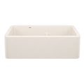 BLANCO 443078 Ikon Ikon SILGRANIT 33" Double Bowl Apron-Front Farmhouse Sink with Low Divide - Soft White in Soft White