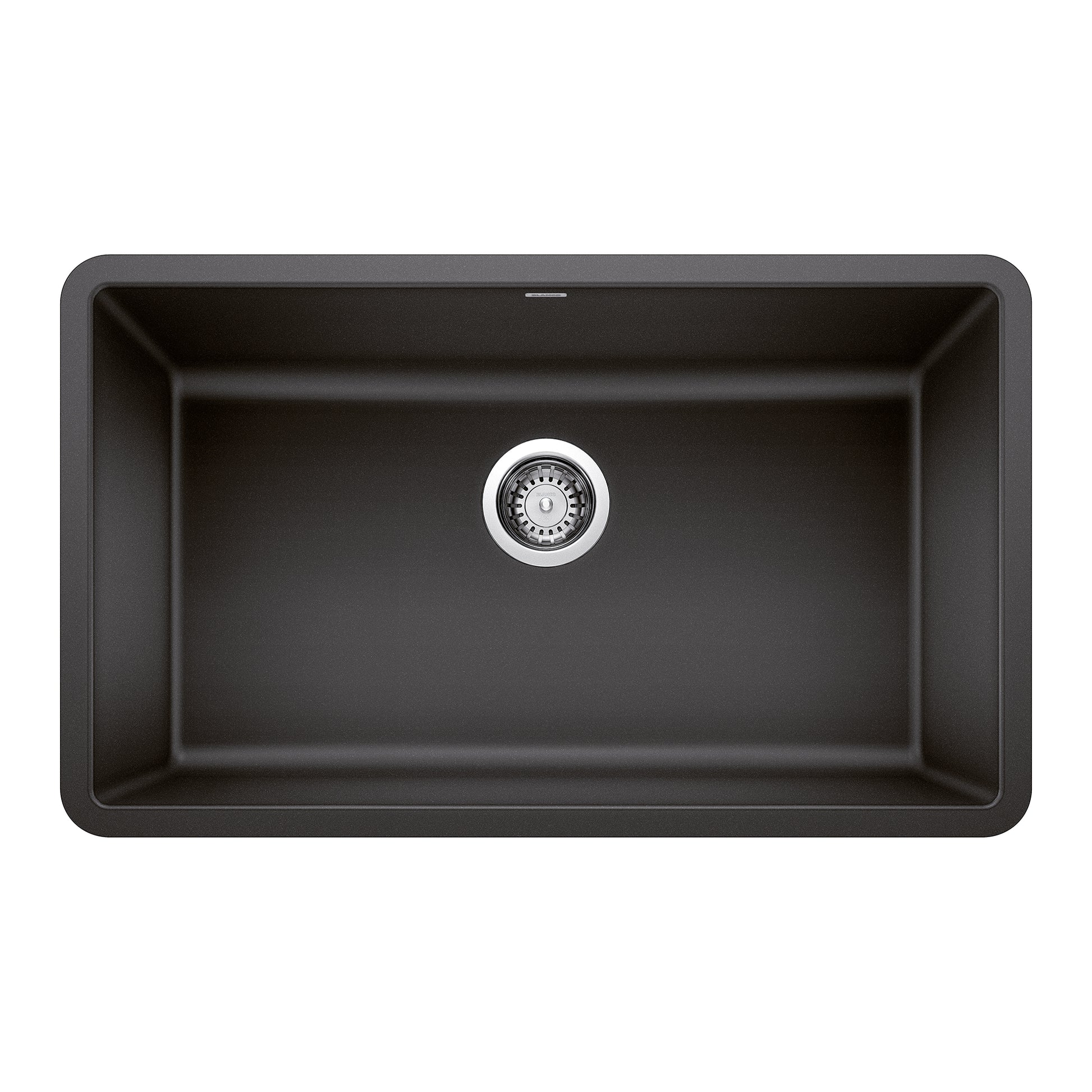 BLANCO 442534 Precis Precis SILGRANIT 30" Single Bowl Undermount Kitchen Sink - Anthracite in Anthracite