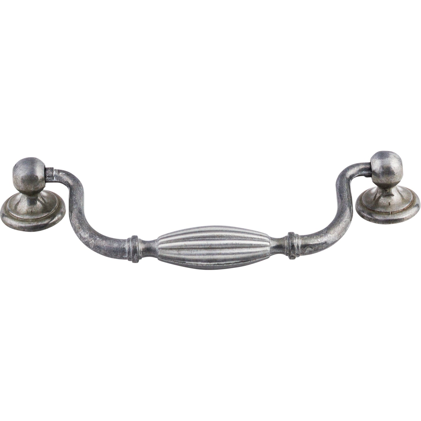 TOP KNOBS M137 Tuscany 5 1/16" Center to Center Drop Handle - Pewter Light