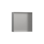 HANSGROHE 56073800 XtraStoris Minimalistic Wall Niche with Open Frame 12"x 12"x 4" - Brushed Stainless Steel