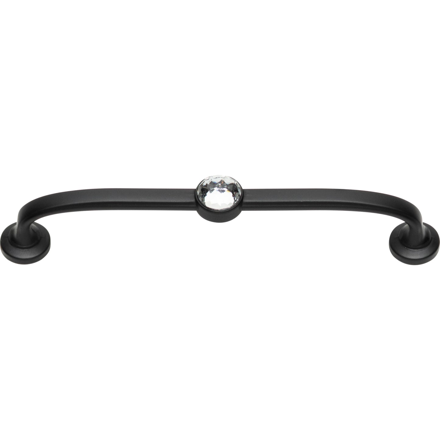 ATLAS 345-BL Legacy Crystal 5 1/16" Center to Center Bar Pull - Matte Black