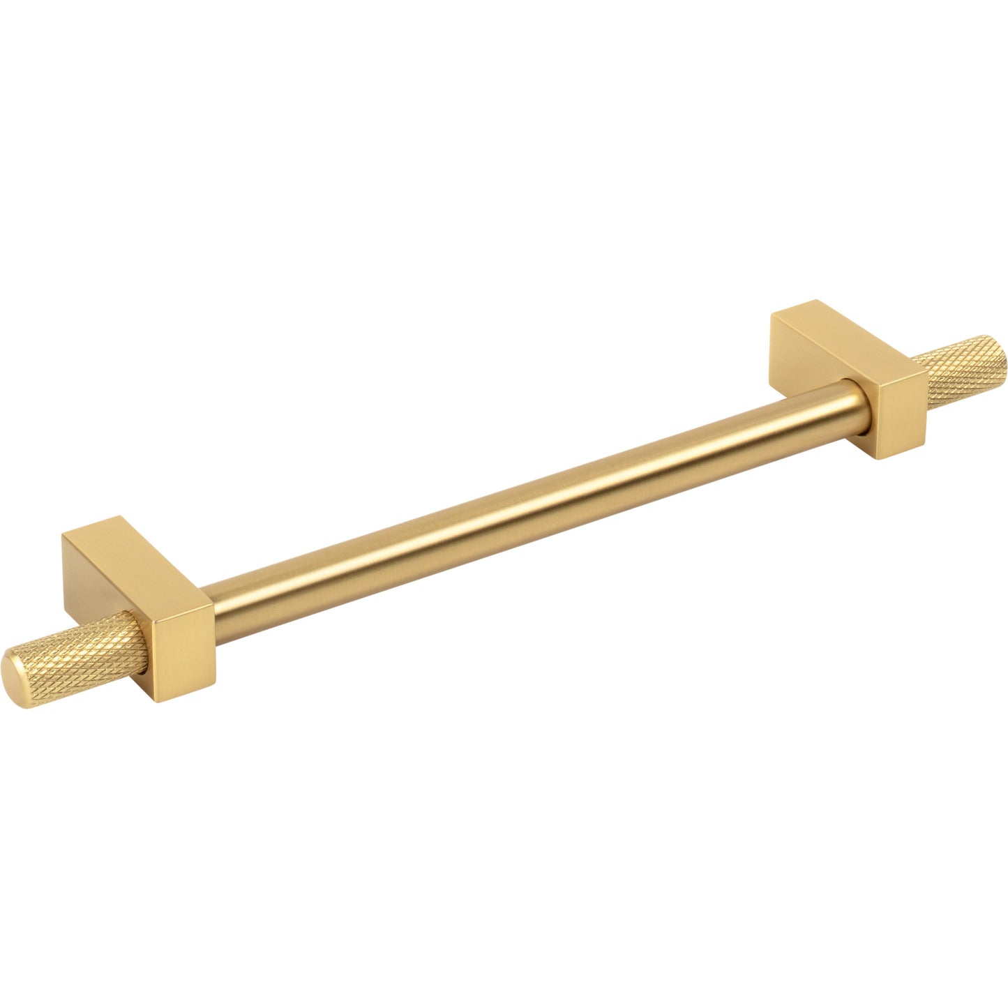 JEFFREY ALEXANDER 698-160BG Larkin Knurled Ends 160 mm Center-to-Center Bar Pull - Brushed Gold