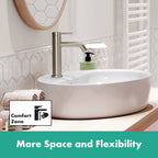 HANSGROHE 73314821 Tecturis S Single-Hole Faucet 110 with Pop-Up Drain, 1.2 GPM - Brushed Nickel