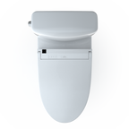 TOTO MW4363084CEMFGN#01 Washlet+ Aquia Iv Cube Two-Piece Elongated Dual Flush 1.28 And 0.9 Gpf Toilet With C5 Bidet Seat - Cotton White