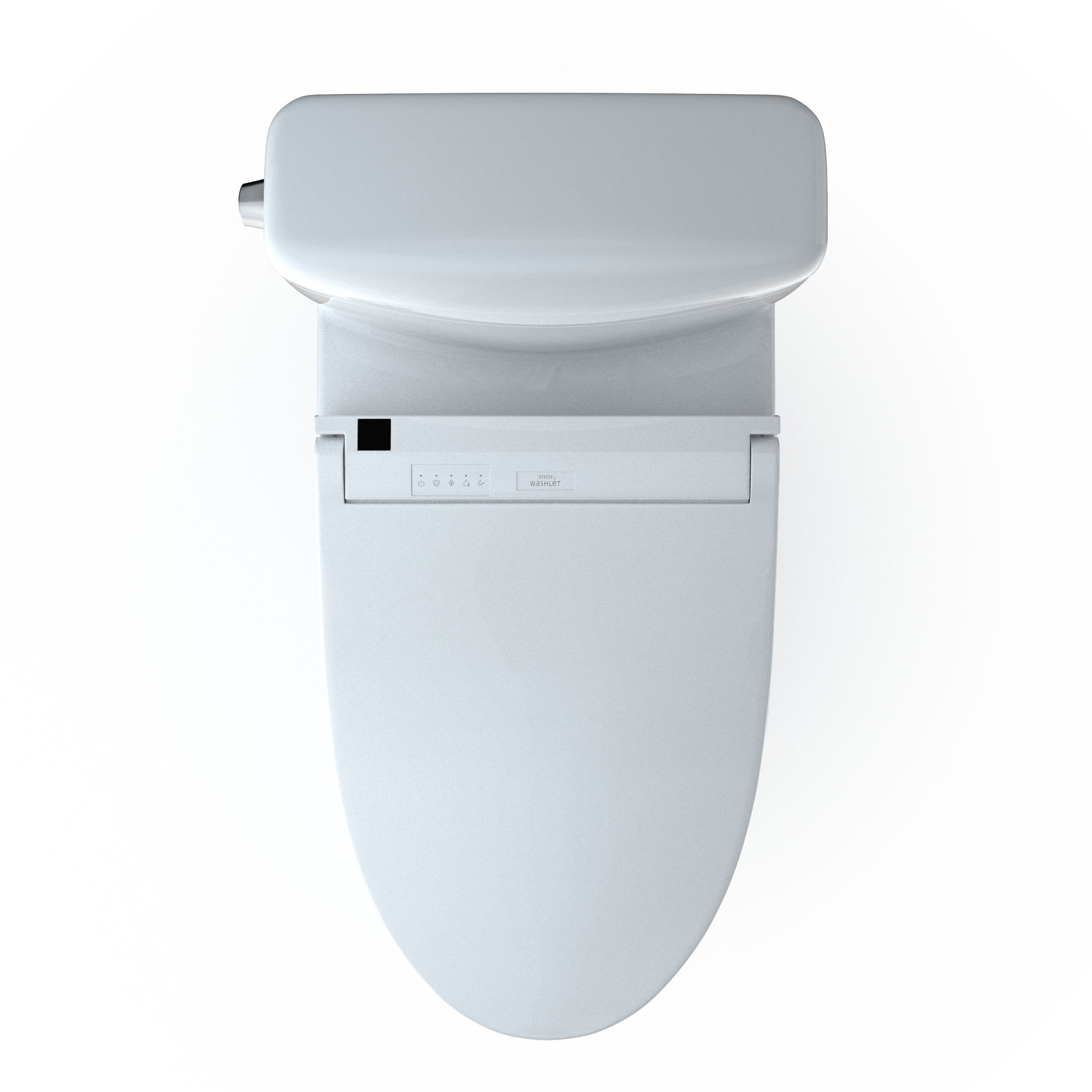 TOTO MW4363084CEMFGN#01 Washlet+ Aquia Iv Cube Two-Piece Elongated Dual Flush 1.28 And 0.9 Gpf Toilet With C5 Bidet Seat - Cotton White
