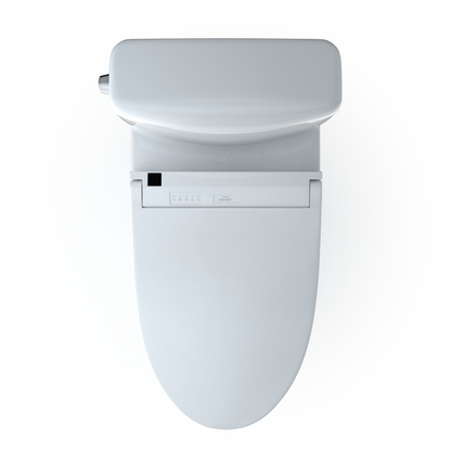 TOTO MW4363084CEMFGN#01 Washlet+ Aquia Iv Cube Two-Piece Elongated Dual Flush 1.28 And 0.9 Gpf Toilet With C5 Bidet Seat - Cotton White