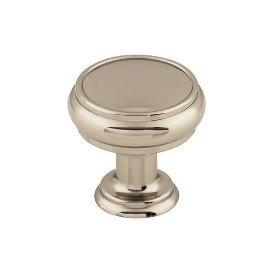 TOP KNOBS TK831PN Eden 1 3/16" Diameter Round Knob - Polished Nickel