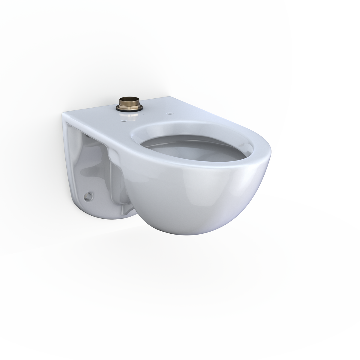 TOTO CT728CUG#01 Tornado Flush Commercial Flushometer Wall-Mounted Toilet With Cefiontect - Cotton White