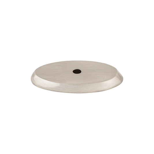 TOP KNOBS M2014 Aspen II Oval Knob Backplate - Brushed Satin Nickel