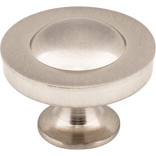 JEFFREY ALEXANDER Z111-SN Cordova 1-1/4" Diameter Mushroom Knob - Satin Nickel