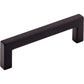 TOP KNOBS M1162 Square Bar 3 3/4" Center to Center Bar Pull - Flat Black