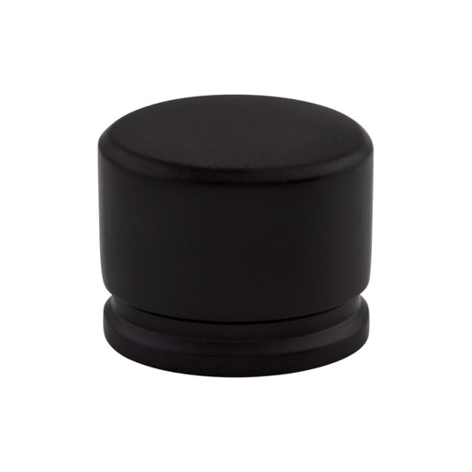 TOP KNOBS TK61BLK Oval 1 3/8" Length Oval Knob - Flat Black