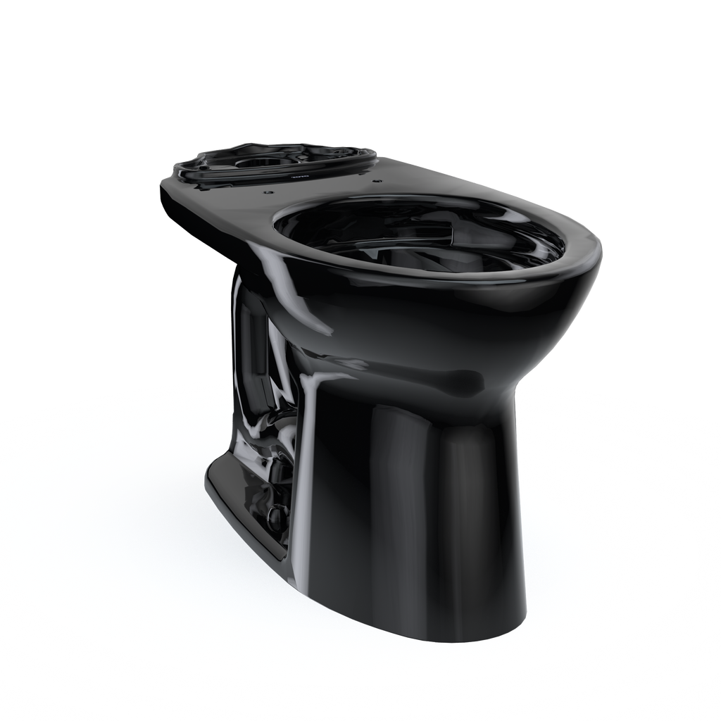 TOTO C776CEF#51 Drake Elongated Universal Height Universal Height Tornado Flush Toilet Bowl - Ebony