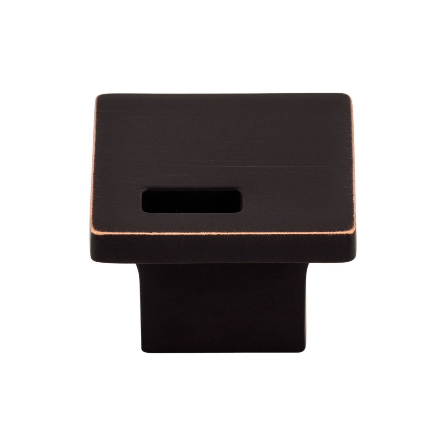 TOP KNOBS TK269TB Modern Metro Slot 1 1/4" Length Square Knob - Tuscan Bronze