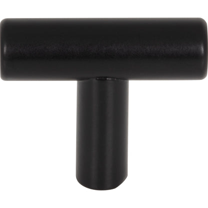 ELEMENTS 39SSMB Naples 1-9/16" Length Bar Knob - Matte Black Stainless Steel