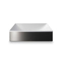 AXOR 42003330 Suite Sinks Square Sink without Overflow, 15 3/4" x 15 3/4" - Polished Black Chrome