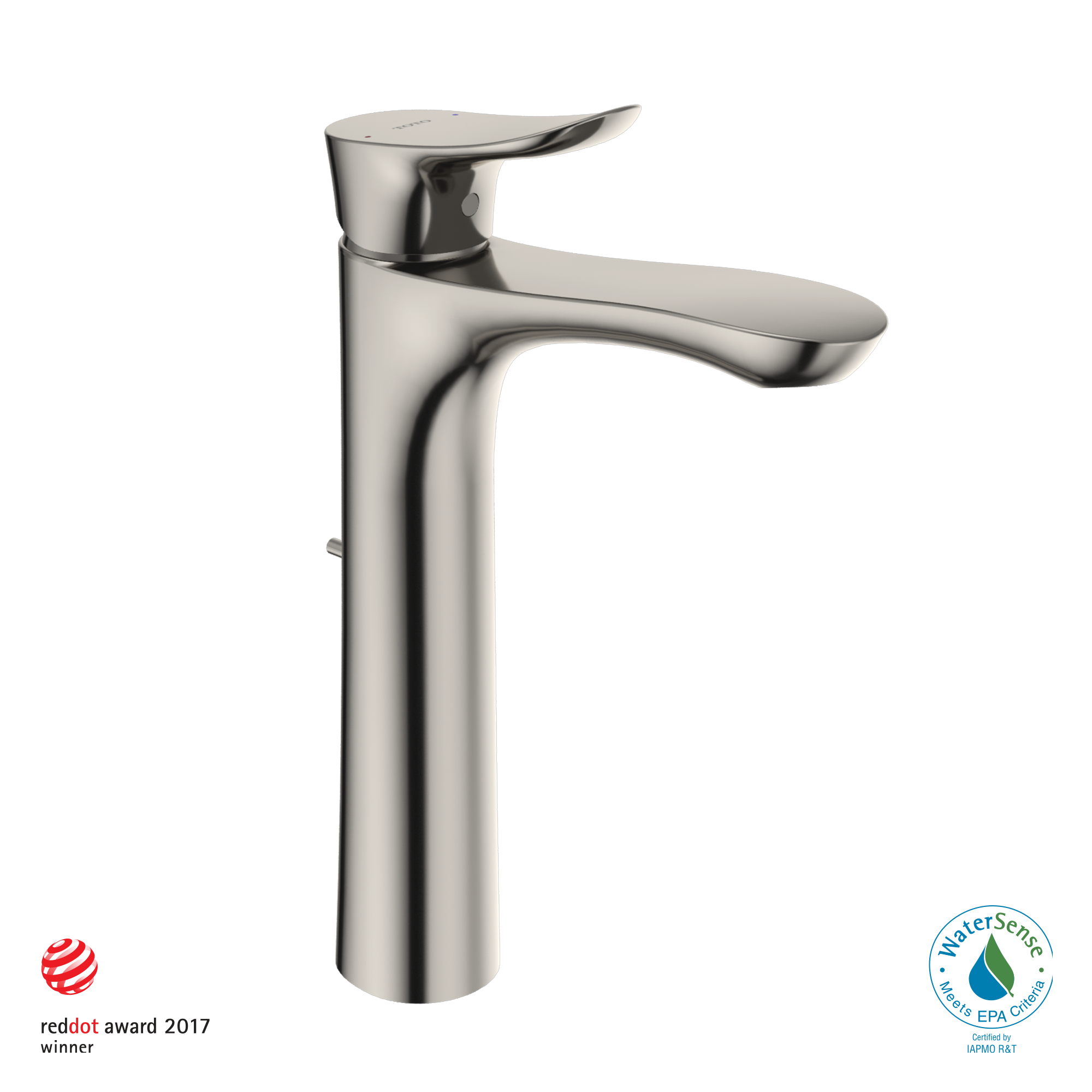 TOTO TLG01307U#PN Go 1.2 Gpm Single Handle Vessel Bathroom Sink Faucet With Comfort Glide Technology - Polished Nickel