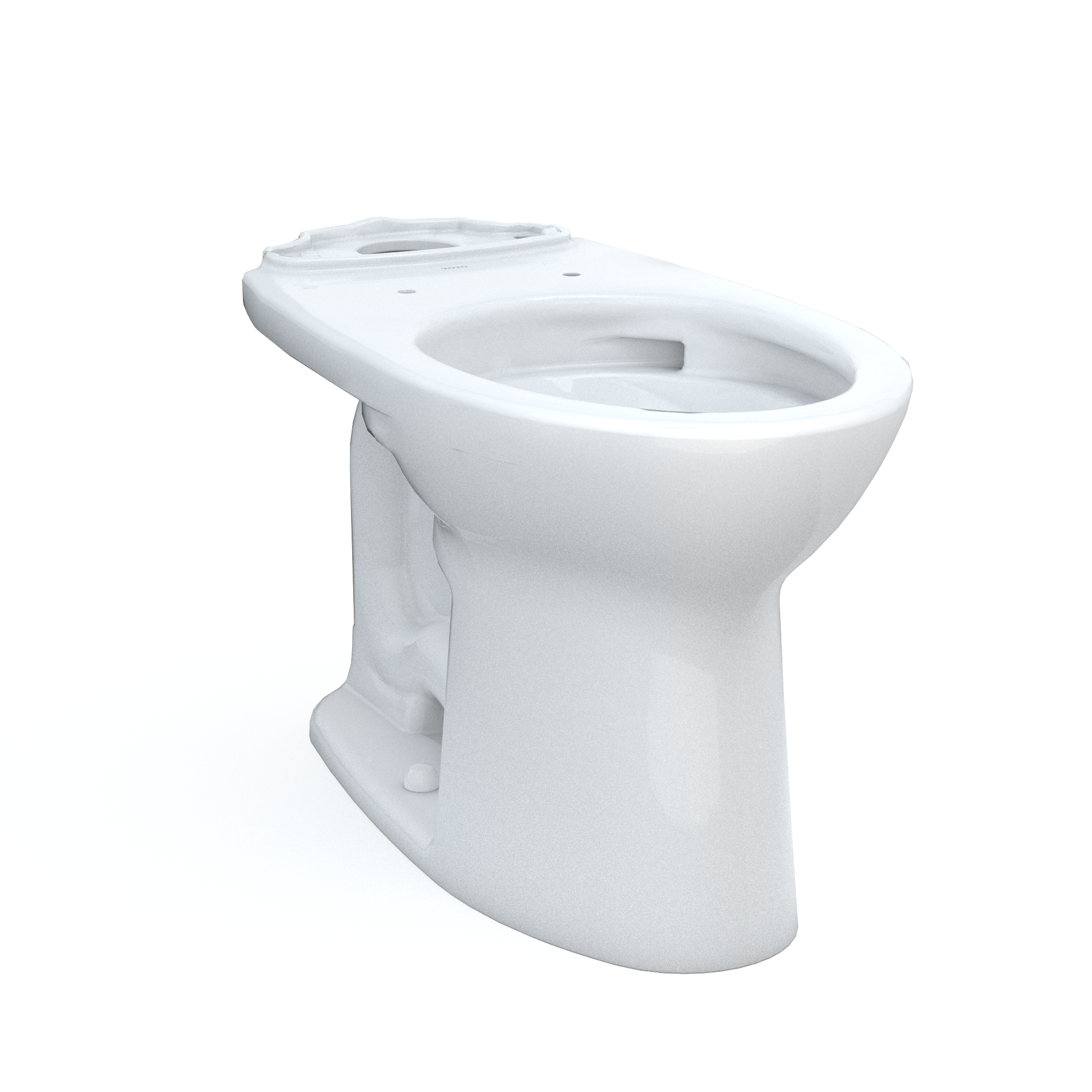 TOTO C776CEFG.10#01 Drake Elongated Universal Height Tornado Flush Toilet Bowl With 10 Inch Rough-In And Cefiontect - Cotton White