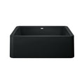 BLANCO 402576 Ikon Ikon SILGRANIT 30" Single Bowl Apron-Front Farmhouse Sink - Coal Black in Coal Black