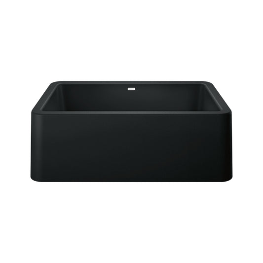 BLANCO 402576 Ikon Ikon SILGRANIT 30" Single Bowl Apron-Front Farmhouse Sink - Coal Black in Coal Black