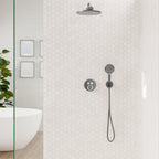 HANSGROHE 26888341 FixFit S Wall Outlet with Handshower Holder - Brushed Black Chrome