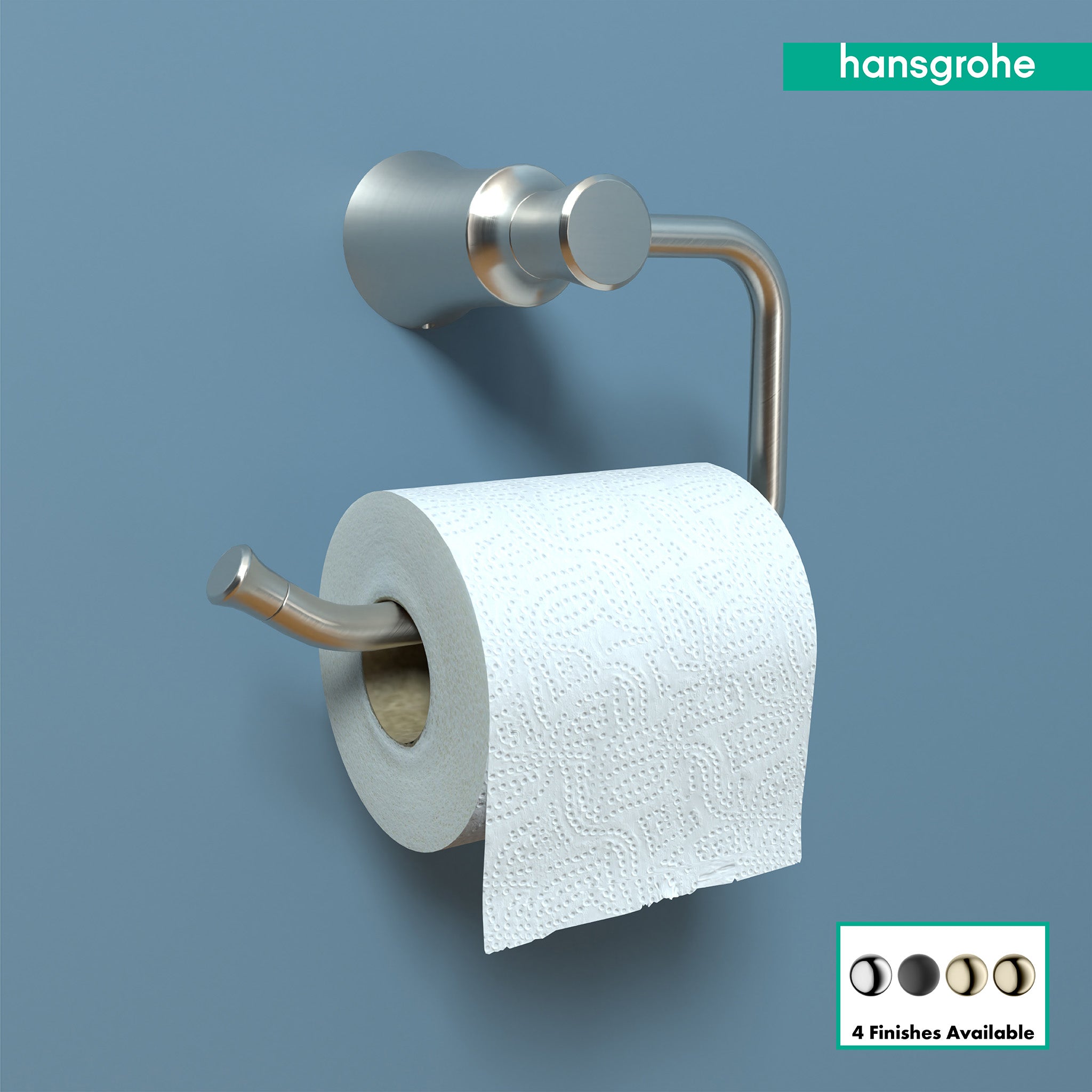 HANSGROHE 04787820 Joleena Toilet Paper Holder - Brushed Nickel