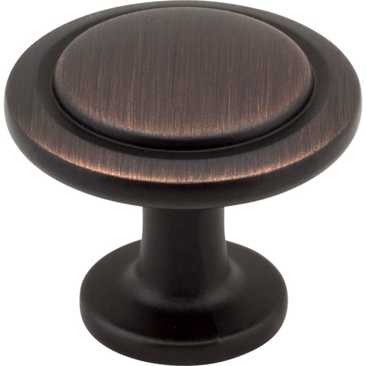 ELEMENTS 3960-DBAC Gatsby 1-1/4" Diameter Mushroom Knob - Brushed Oil Rubbed Bronze