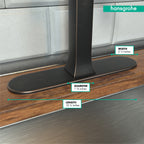 HANSGROHE 14019921  Base Plate for Single-Hole Kitchen Faucets, 10" - Rubbed Bronze