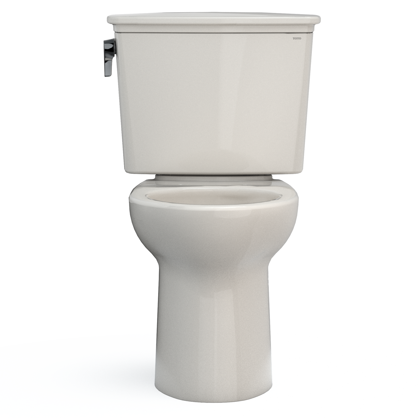 TOTO CST786CEFG#12 Drake Transitional Two-Piece Elongated 1.28 Gpf Universal Height Tornado Flush Toilet With Cefiontect - Sedona Beige