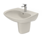 TOTO LHT242G#12 Prominence Oval Wall-Mount Bathroom Sink with CeFiONtect and Shroud for Single Hole Faucets , Sedona Beige