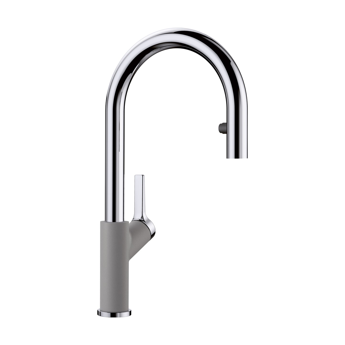 BLANCO 526396 Urbena Urbena Pull-Down Dual-Spray Kitchen Faucet - Chrome/Metallic Gray in Chrome/Metallic Gray