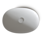 TOTO LT474G#01 Kiwami Oval 24 Inch Vessel Bathroom Sink With Cefiontect - Cotton White