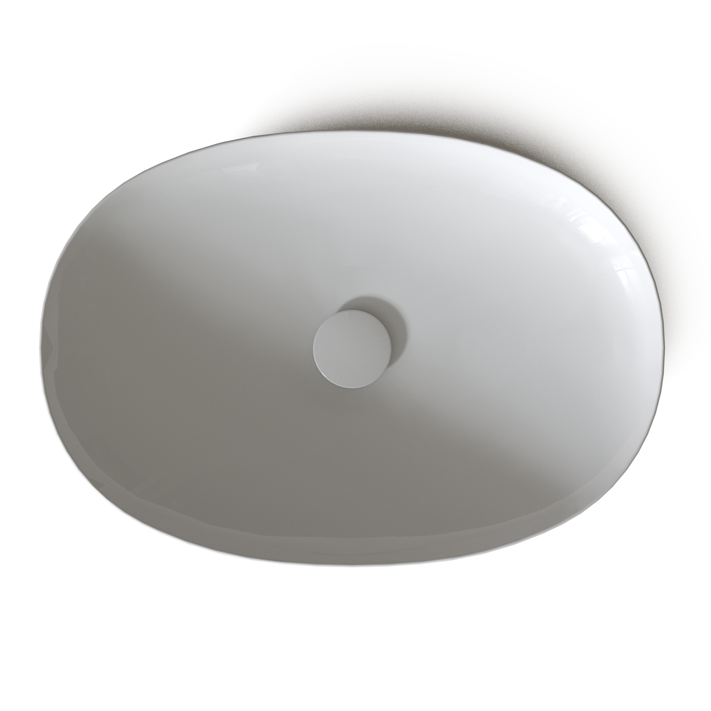 TOTO LT474G#01 Kiwami Oval 24 Inch Vessel Bathroom Sink With Cefiontect - Cotton White