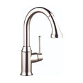HANSGROHE 04216830 Talis C Prep Kitchen Faucet, 2-Spray Pull-Down, 1.75 GPM - Polished Nickel