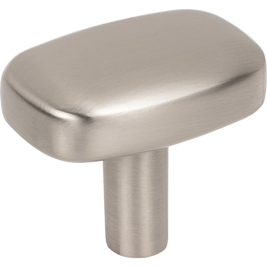 JEFFREY ALEXANDER 329L-SN Loxley 1-1/2" Length Rectangle Knob - Satin Nickel