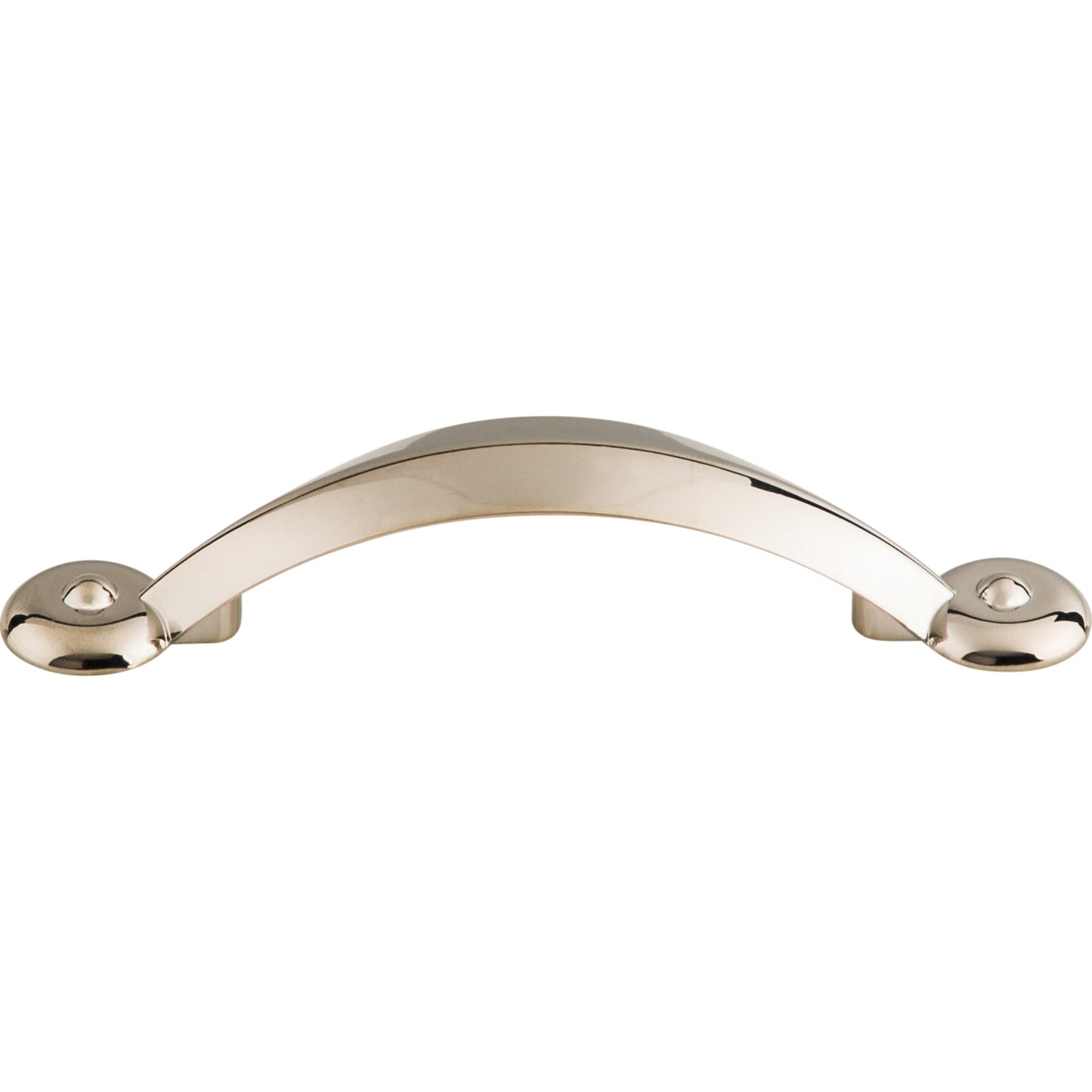 TOP KNOBS M1726 Angle 3" Center to Center Bar Pull - Polished Nickel