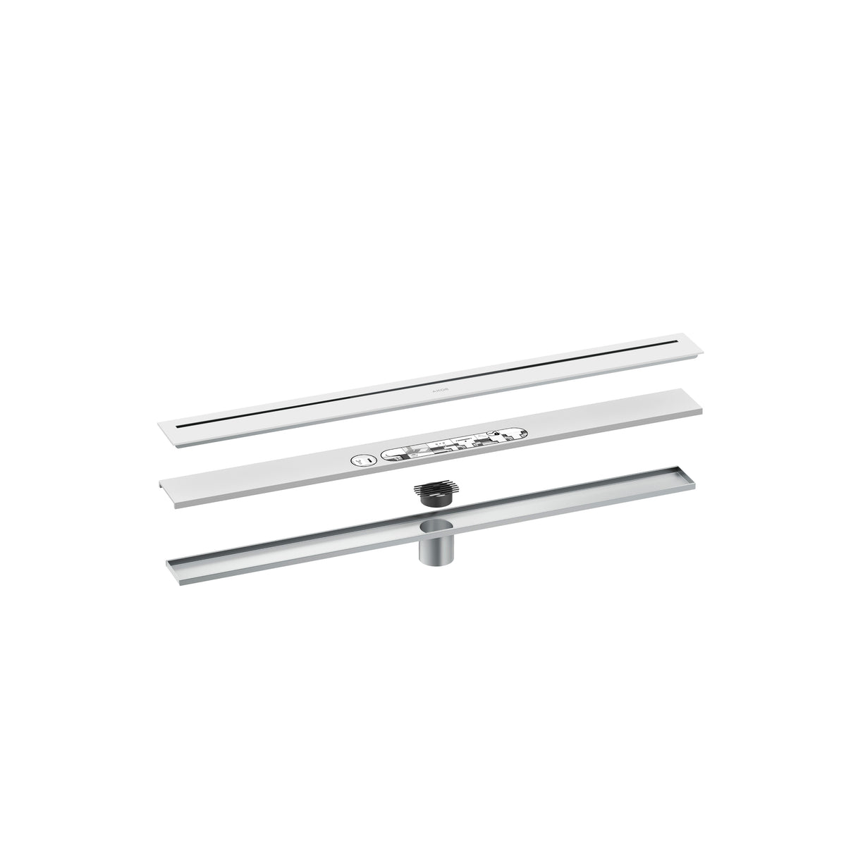 AXOR 42521701 Drains Floor Installation 31 1/2" - Matte White