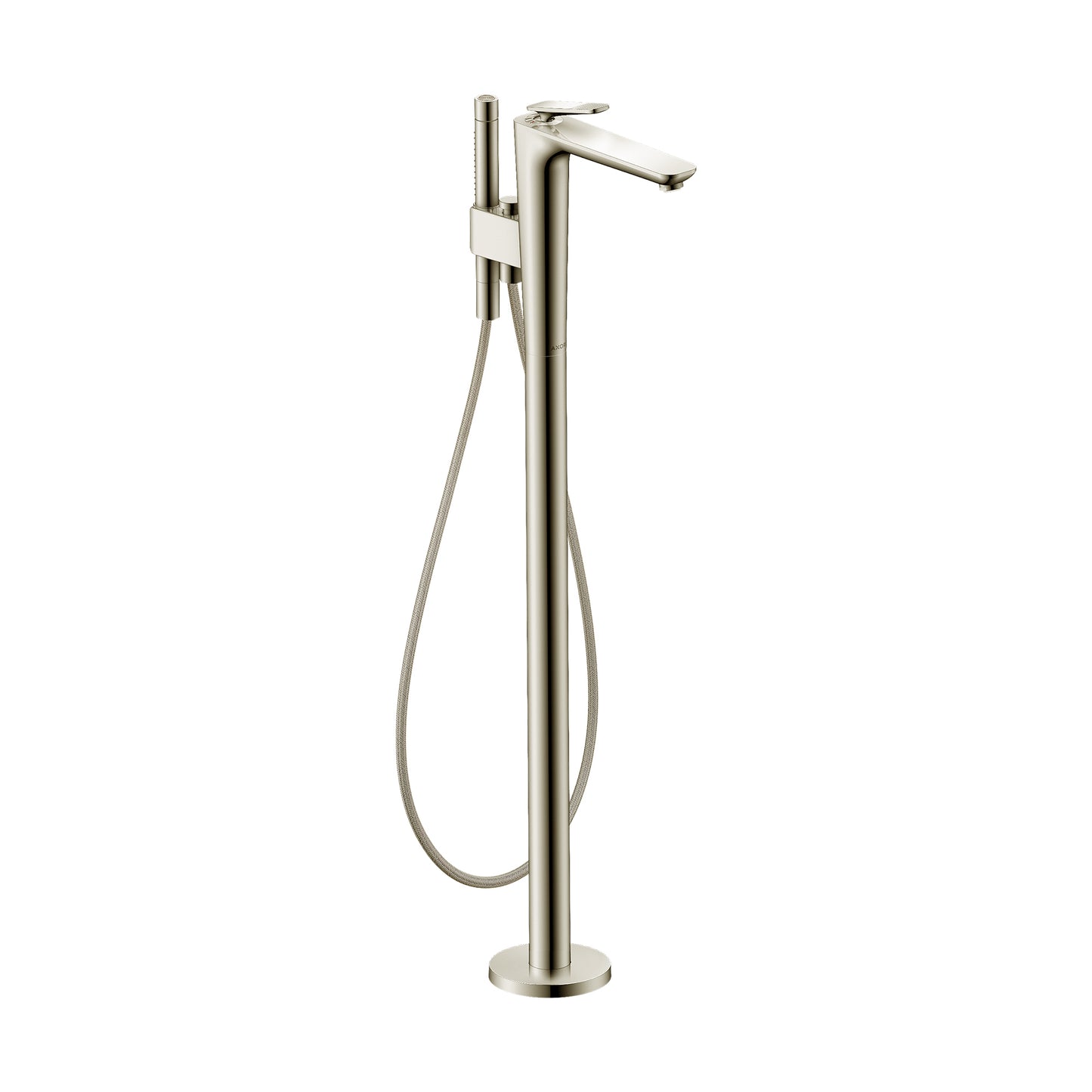 AXOR Citterio C Freestanding Tub Filler Trim with 1.75gpm Handshower- Cubic Cut in Polished Nickel