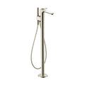 AXOR 49441831 Citterio C Freestanding Tub Filler Trim with 1.75gpm Handshower- Cubic Cut - Polished Nickel