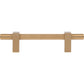 JEFFREY ALEXANDER 598-96SBZ Larkin Knurled Center 96 mm Center-to-Center Bar Pull - Satin Bronze