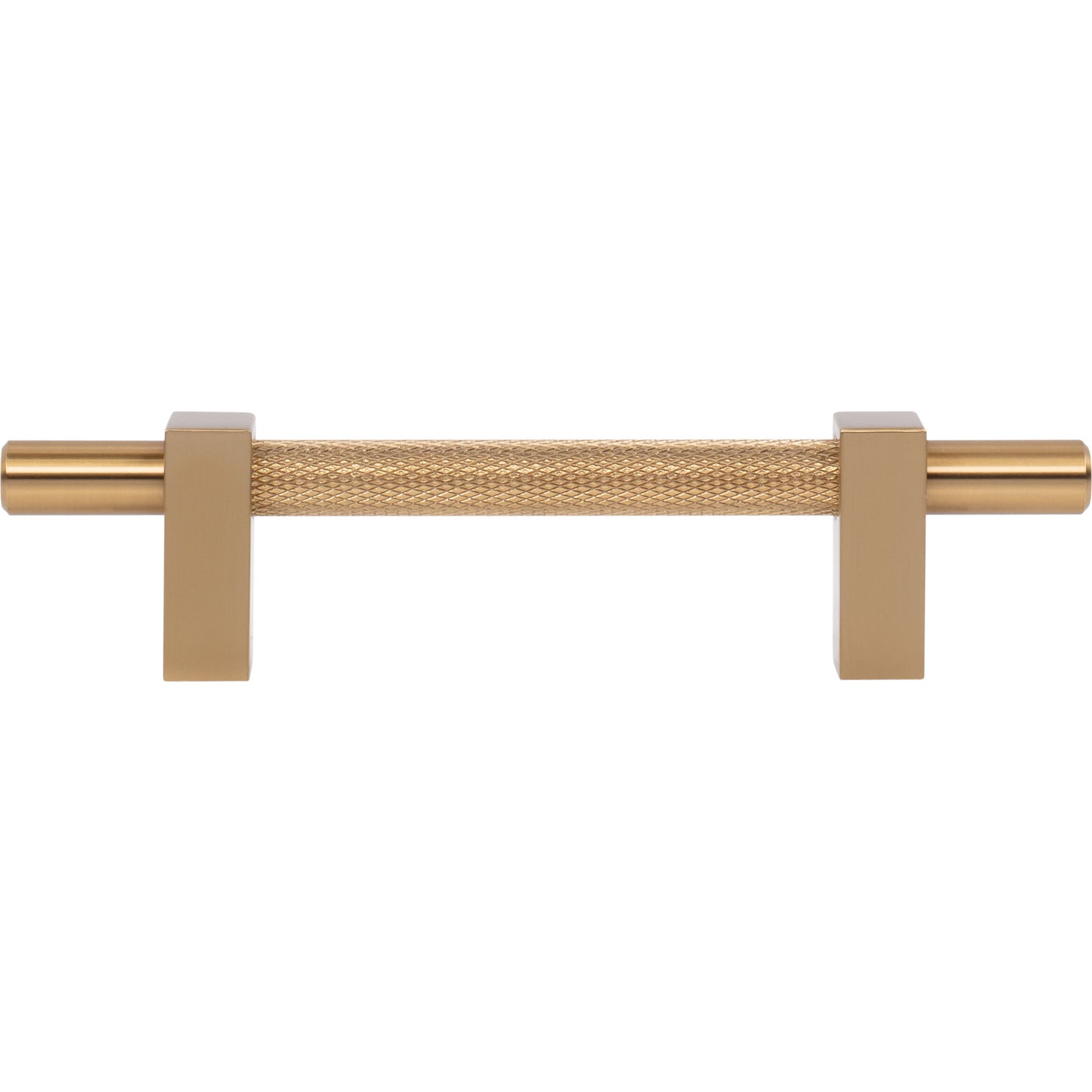 JEFFREY ALEXANDER 598-96SBZ Larkin Knurled Center 96 mm Center-to-Center Bar Pull - Satin Bronze