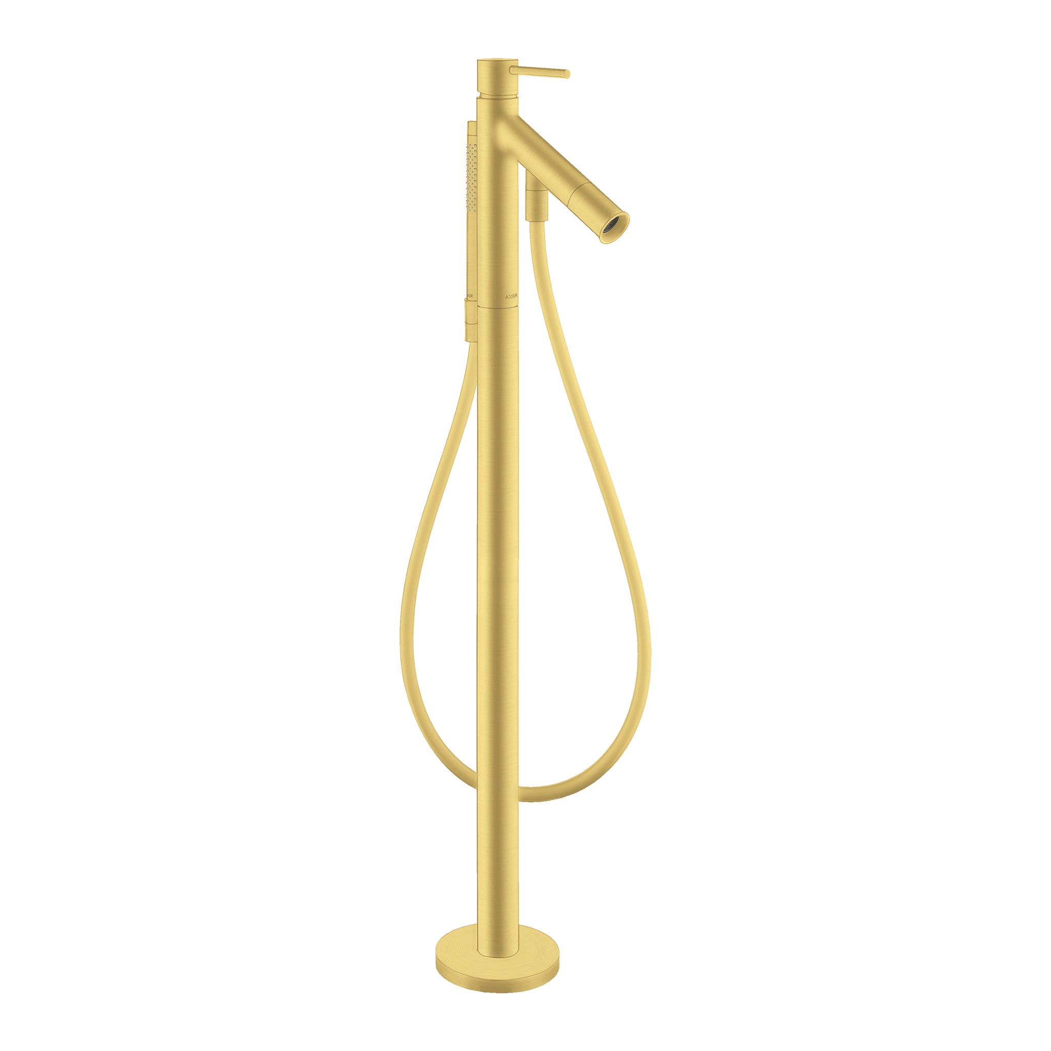 AXOR 12456251 Starck Freestanding Tub Filler Trim with 1.75 GPM Handshower - Brushed Gold Optic