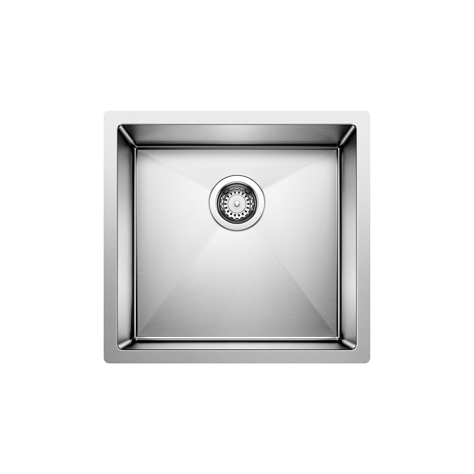 BLANCO 516224 Precision Precision R10 19" Single Bowl Undermount Stainless Steel Kitchen Sink in Satin Polish