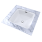 TOTO LT491G#01 Connelly Square Undermount Bathroom Sink with CEFIONTECT , Cotton White